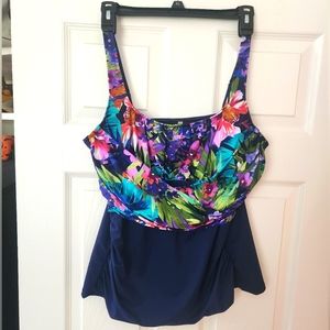 NWT Land's End tankini top only-size 14